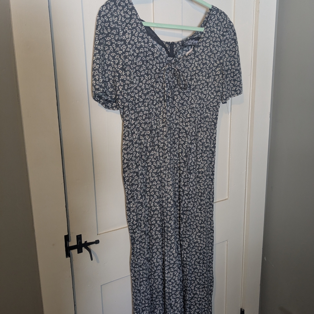 All That Jazz Black and White Floral Dress